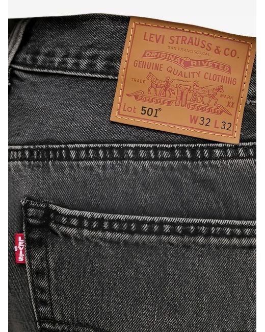 Levi's 501 Jeans Mit Knöpfen in Gray für Herren