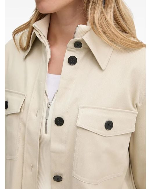 Marc O' Polo Natural Button-Fastening Shirt Jacket