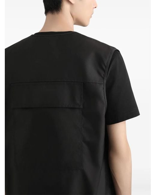 Dolce & Gabbana Black Logo-Patch Gilet for men