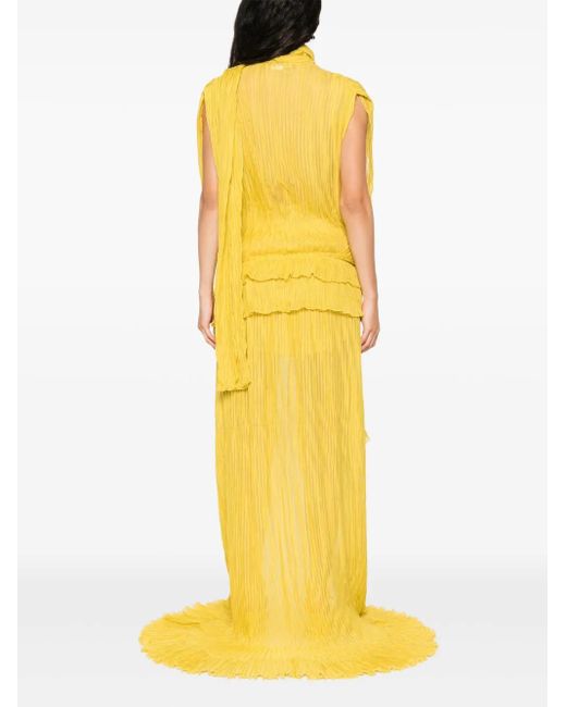 Blumarine プリーツ ドレス Yellow