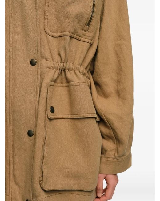Bimba Y Lola Blue Patch-Pocket Jacket