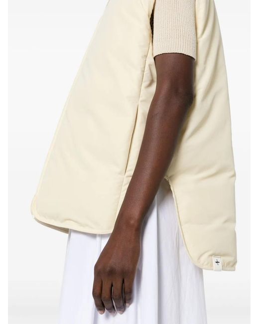 Jil Sander Natural Zip-Up Down Vest