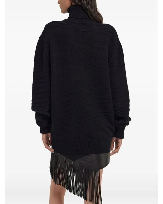 Roberto Cavalli Blue Wool Jumper