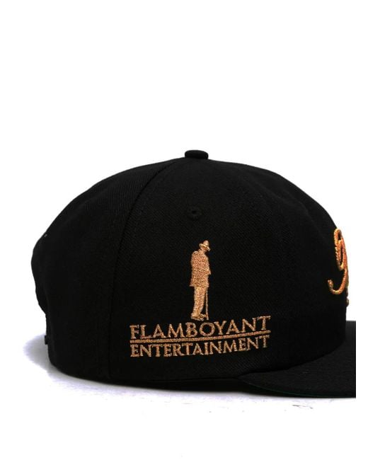 AWAKE NY Black Embroidered Baseball Cap for men