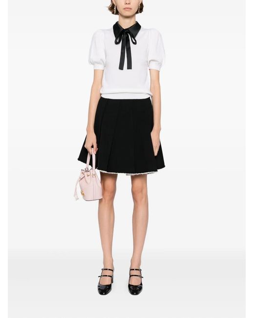 Alice + Olivia White Chase Top