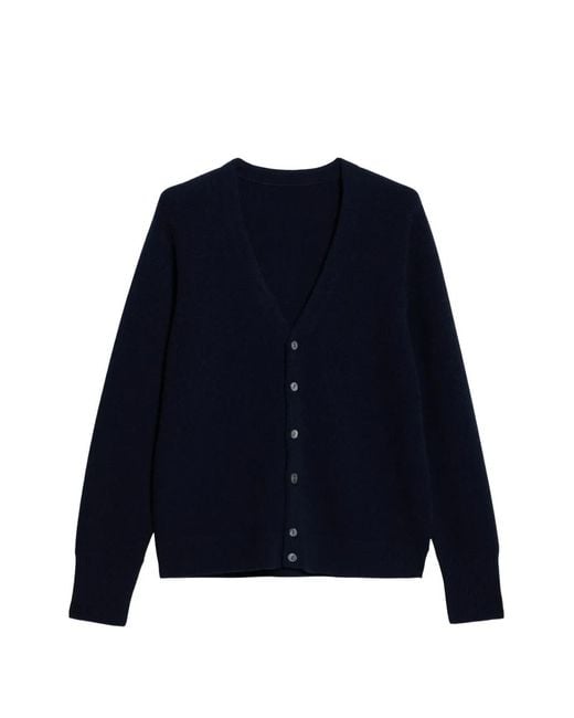 Fortela Blue V-Neck Button Cardigan for men