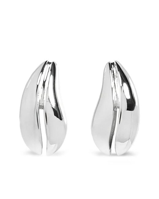 Tory Burch Brown Mini Pierced Earrings