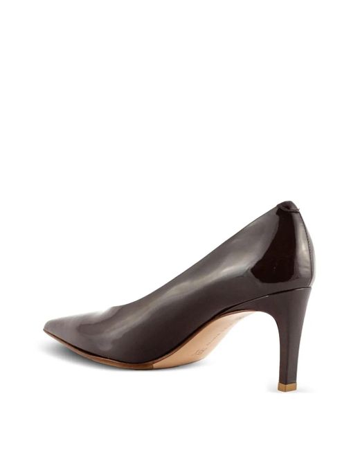 Sergio Levantesi Black 55Mm Leather Pointed-Toe Pumps