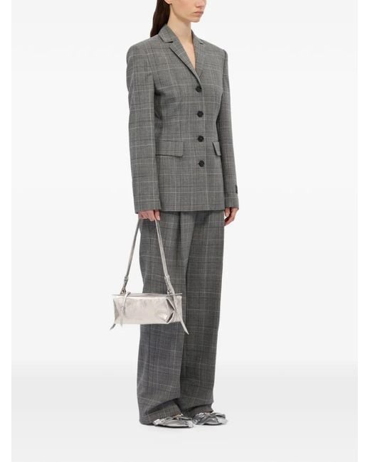 MSGM White Cylinder Strap Shoulder Bag