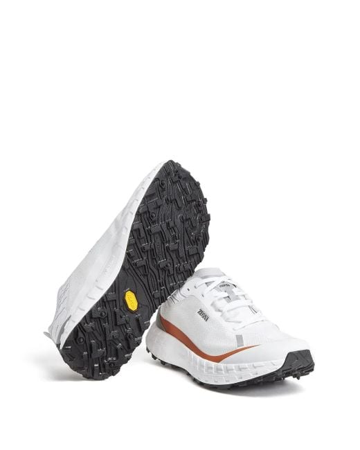 ZEGNA Ermenegildo X Norda Woven Low-Top Trainers in White