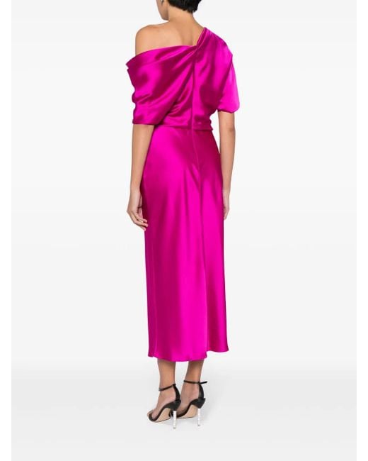 amsale draped pencil midi dress Amsale Draped Pencil Midi Dress