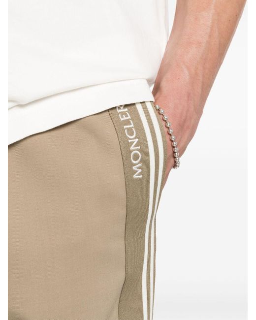 Moncler Natural Gabardine Tapered Trousers for men