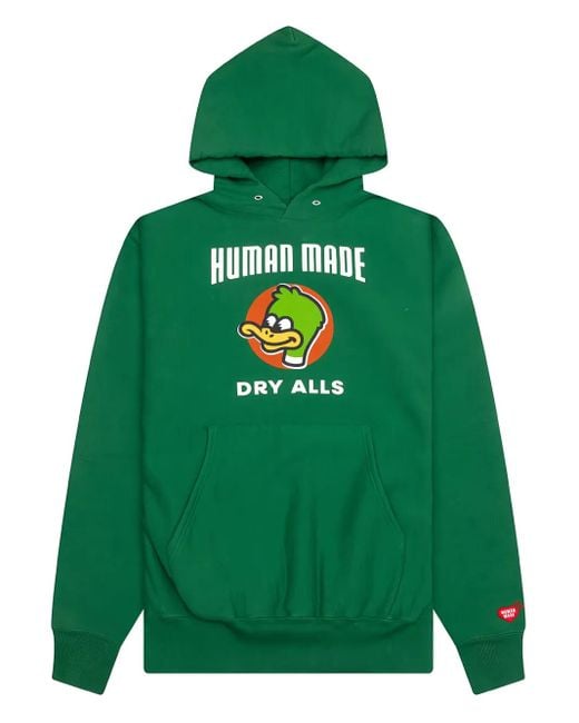 Hoodie Épais À Logo Canard Human Made pour homme en coloris Green