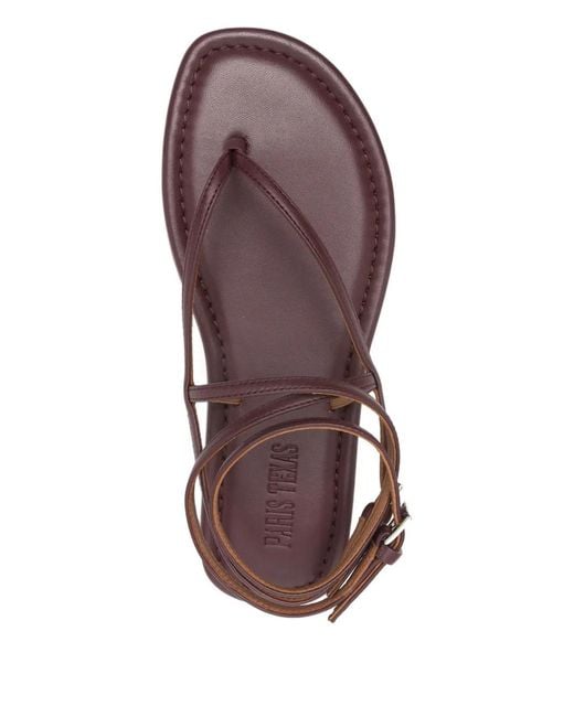 Paris Texas Red Hydra Strappy Flat Sandals