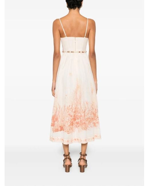 Zimmermann Pink Midi Dresses