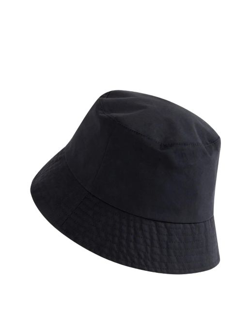 Moncler Blue Logo-Plaque Bucket Hat for men