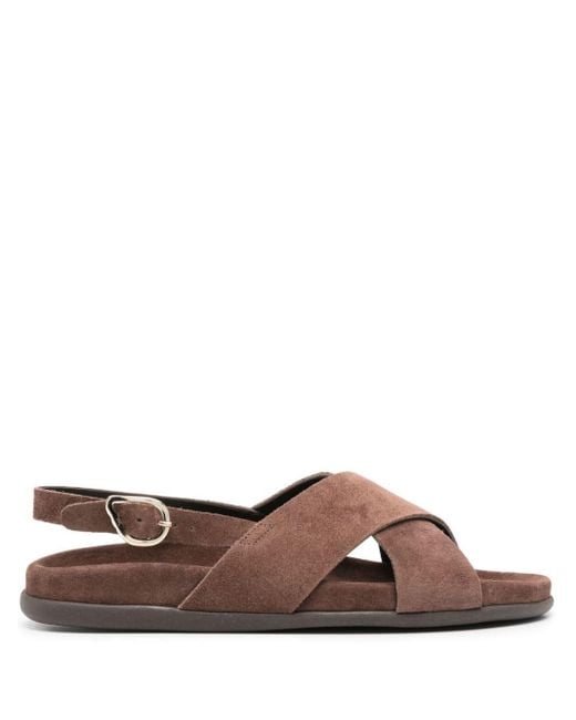 Sandalias Ikesia Crosta Ancient Greek Sandals de color Brown