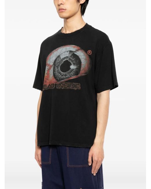 WARMAN Black Dead-Inside T-Shirt for men