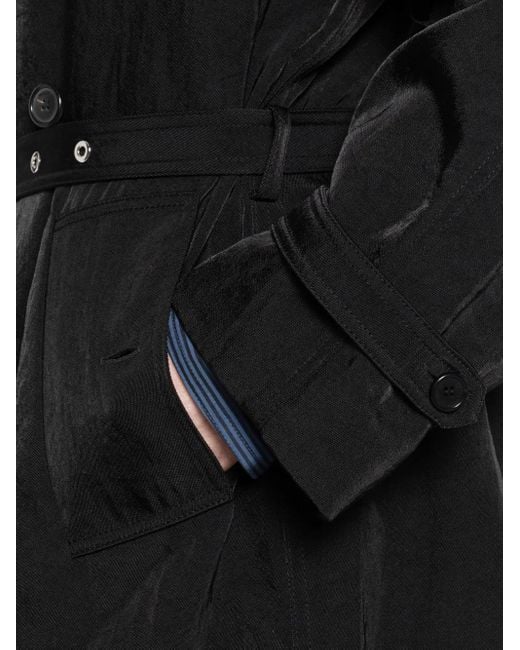 メンズ J.W. Anderson ベルテッド ダブルコート Black