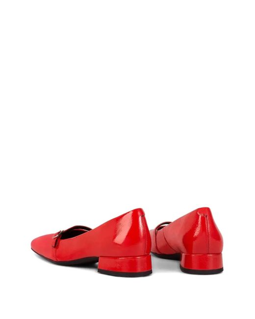 Vagabond Red 25Mm Debbi Buckle-Detail Pumps