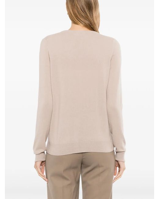 N.Peal Cashmere Natural Olivia Cardigan