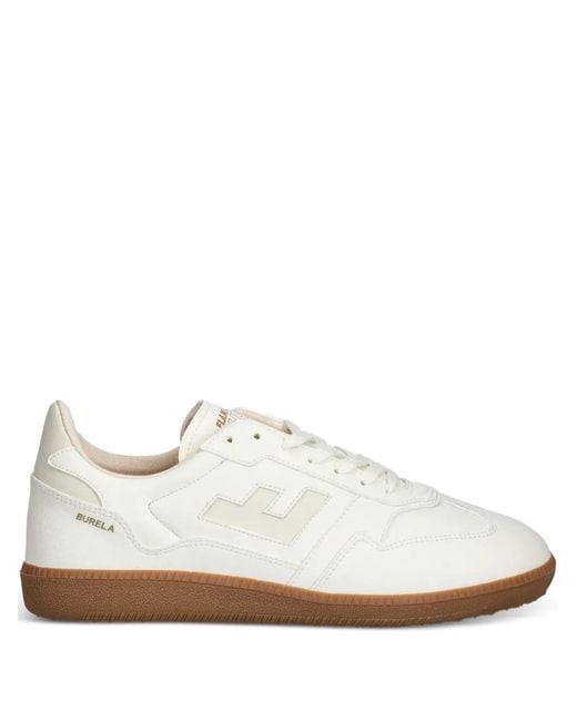Flamingos White Burela Slim Logo-Appliqué Sneakers