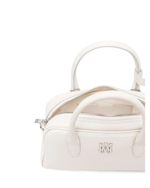 Amiri White Sac Cabas À Plaque Logo