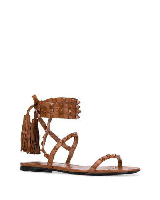 valentino garavani rockstud flair leather sandals