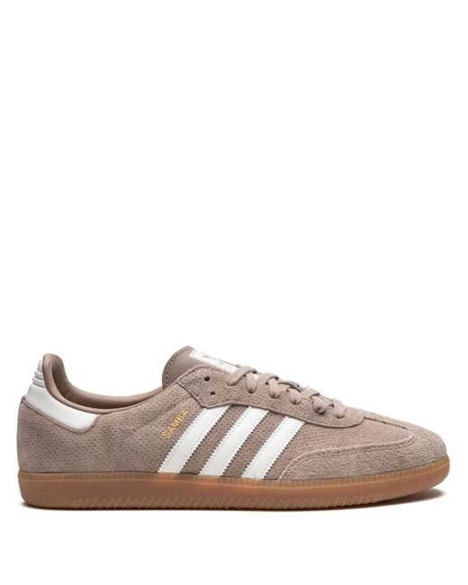 Adidas Brown Samba Og "Chalky Gum" Sneakers