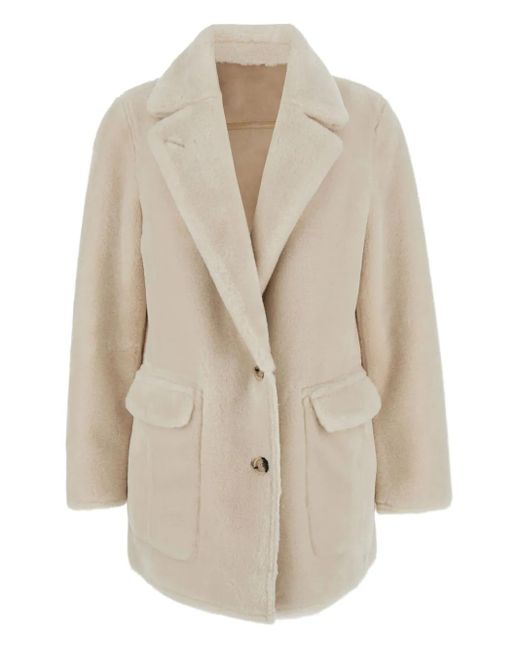 Chaqueta reversible con botones Urbancode de color Natural