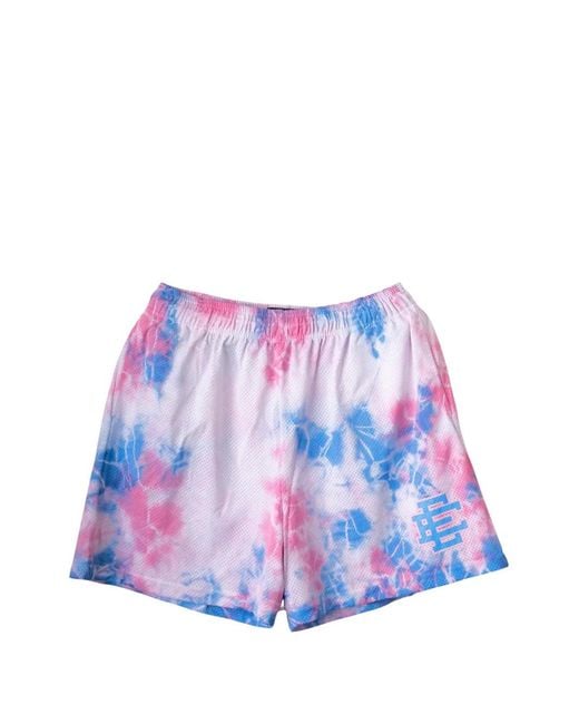 Eric Emanuel White Tie-Dye Mesh Shorts for men
