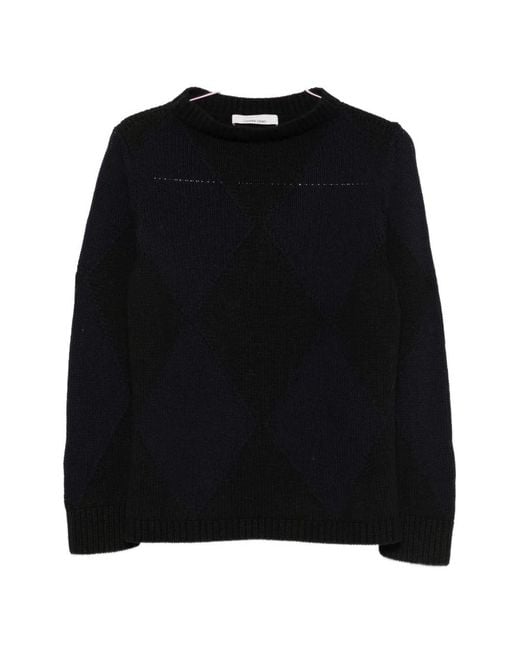 Liviana Conti Black Ribbed-Trim Sweater