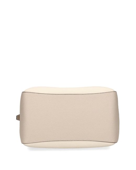 Kate Spade Natural Deco Buckle Leather Tote Bag