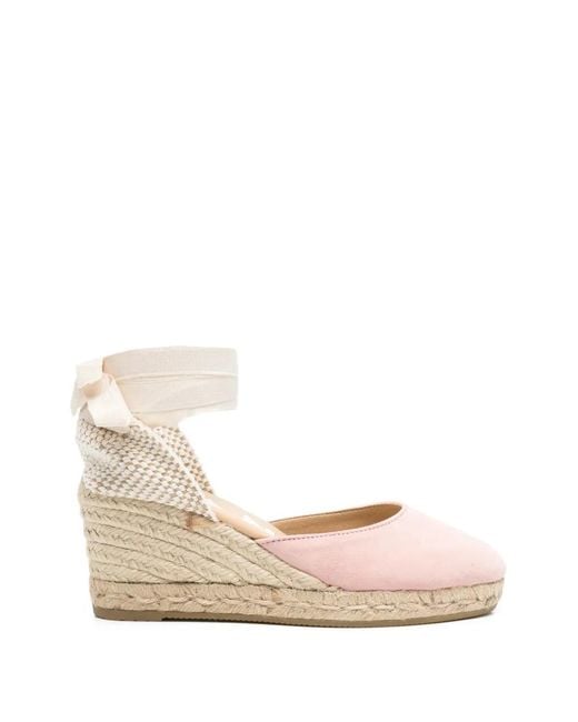 Manebí Natural Suede Wedge Espadrilles