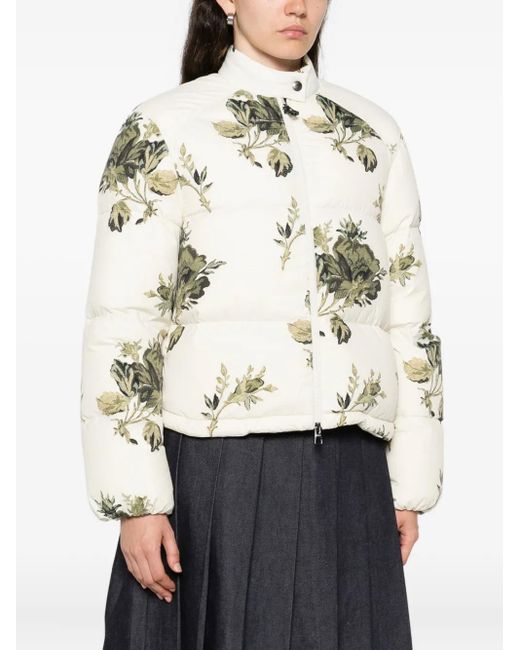 Moncler White Nasso Puffer Jacket