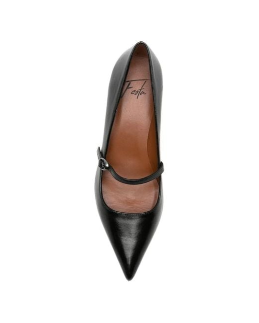 Roberto Festa Black Aristea Pointed-Toe Pumps
