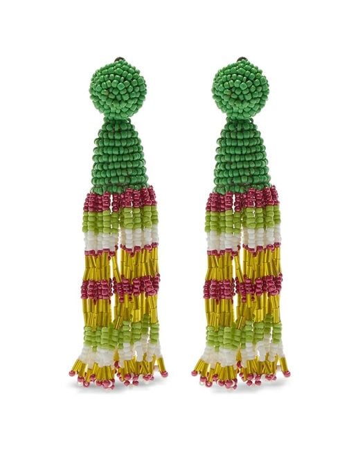 Maliparmi Green Garden Beads Earrings