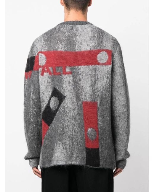 Maglione Con Effetto Jacquard di A_COLD_WALL* in Gray da Uomo