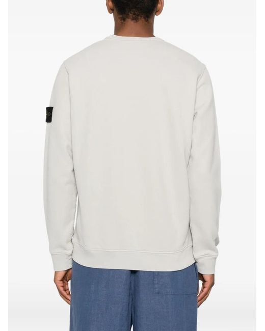 Stone Island White Sweatshirt Clothing for men