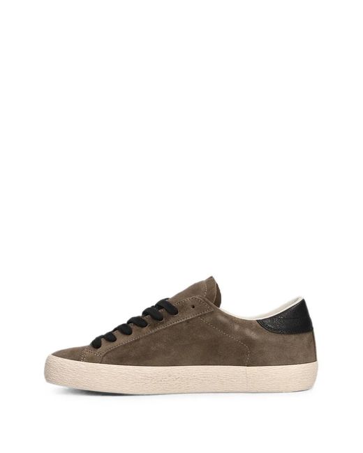 Date Brown Hill Low Suede Sneakers for men
