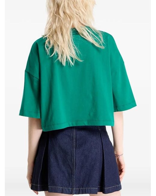 Calvin Klein Green Logo-Print T-Shirt