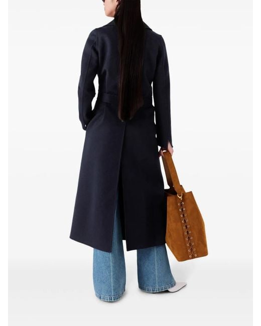 Stella McCartney Blue Belted Coat