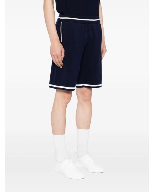 Kiton Blue Knt Shorts for men