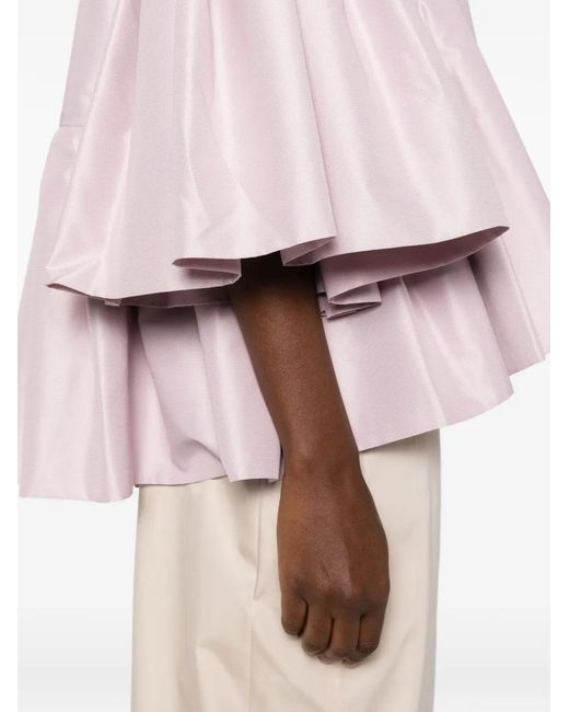 Parlor Pink Flounce-Hem Jacket