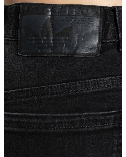 Adidas Gerafelde Jeans in het Black