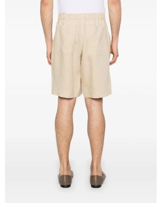 Paul Smith Natural Linen Shorts for men