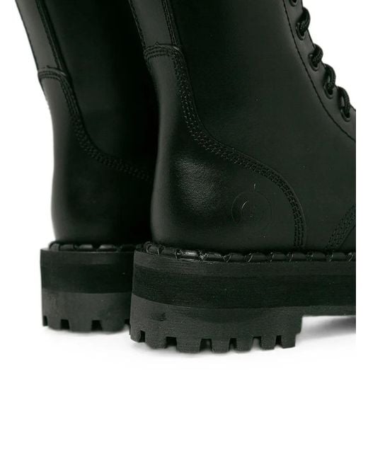 Altercore Black 353 Lace-Up Platform Boots for men