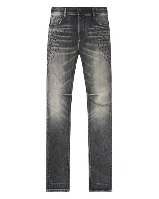 Vaqueros Bryant con cruz bordada RTA de hombre de color Gray