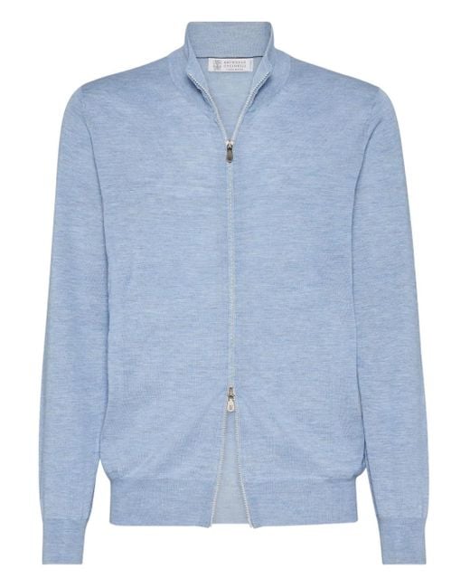 Brunello Cucinelli Leichter Cardigan in Blue für Herren