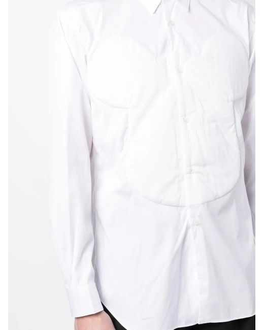 Comme des Garçons White X Be@Rbrick Long-Sleeve Cotton Shirt for men